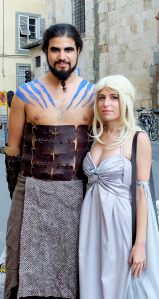 La coppia Khal Drogo e Daenerys Targaryen.